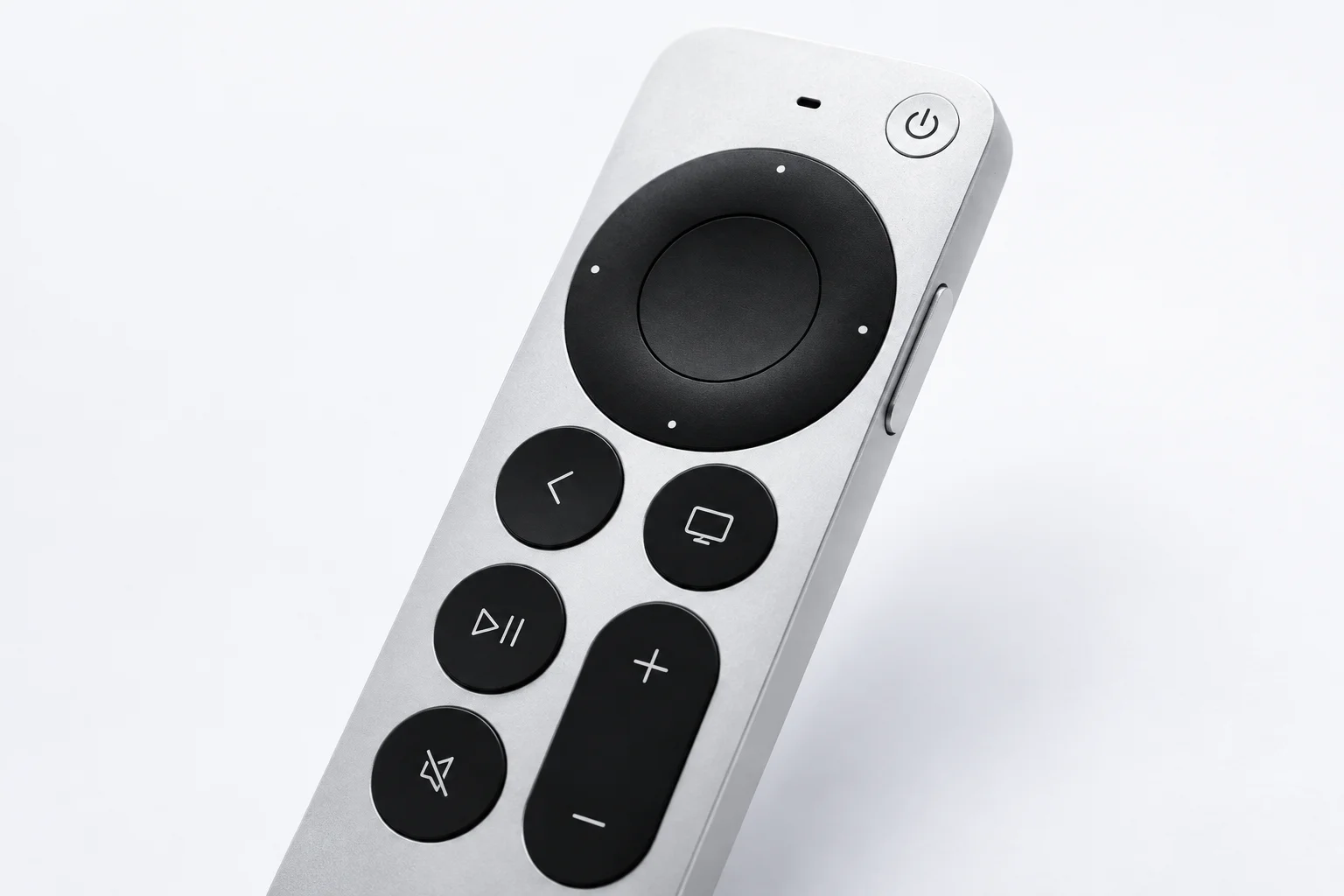 리모컨 측면 Siri 버튼의 예시 이미지